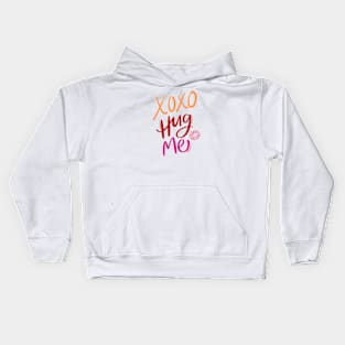 XOXO Hug Me Lips Kids Hoodie